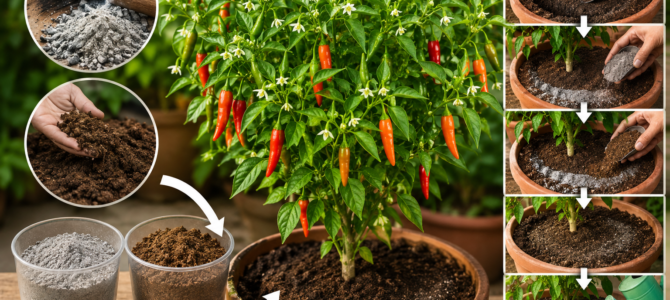 Fertilizante casero para plantas de ají y pimientos: cómo favorecer una producción abundante de frutos.