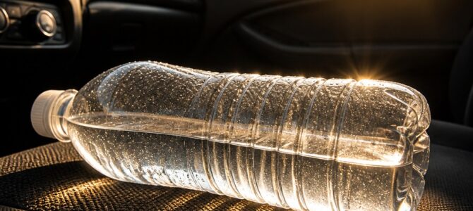 El motivo por el que no deberías dejar botellas de agua dentro del auto El motivo por el que no deberías dejar botellas de agua dentro del auto