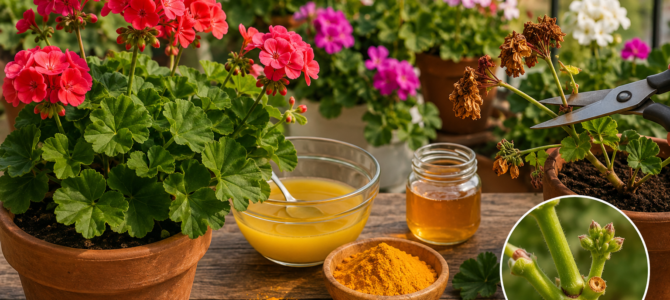 Cómo revitalizar geranios debilitados y favorecer una floración abundante con un cuidado sencillo y efectivo.