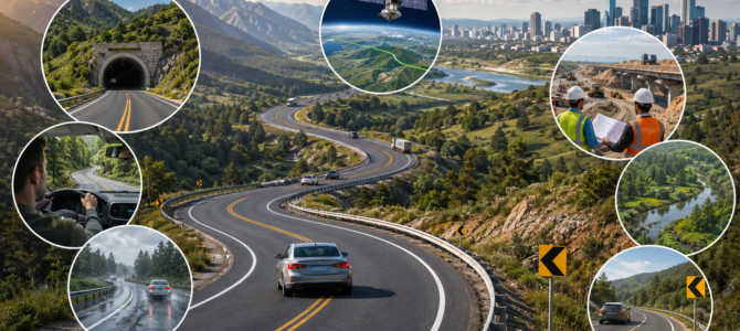 ¿Por qué los ingenieros no construyeron esta carretera en línea recta?