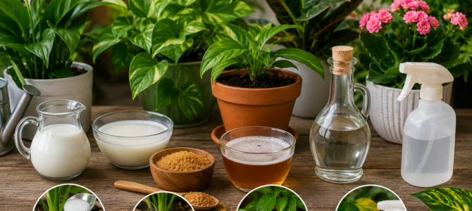 Trucos caseros para que tus plantas luzcan más saludables y con hojas verdes todo el año.