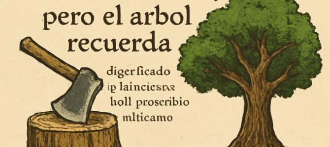 «El hacha olvida, pero el árbol recuerda»: significado y enseñanza del proverbio africano