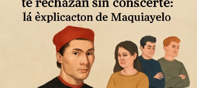 Por qué algunas personas te rechazan sin conocerte: la explicación de Maquiavelo