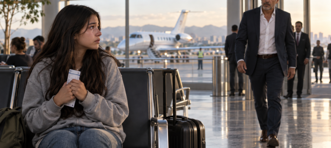 Mi madre me dejó sola en el aeropuerto y llamó a mi padre “ausente”… treinta minutos después, todo cambió