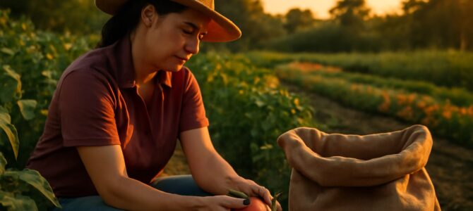 Durante siete años cultivé la huerta sola mientras mi esposo regalaba los sacos a su hermana: el verano en que dejé de trabajar para ellos