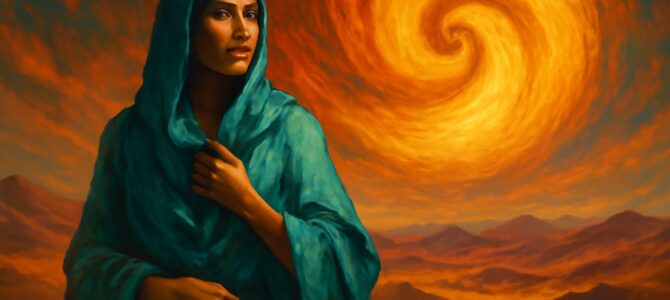 La túnica turquesa del sol torcido