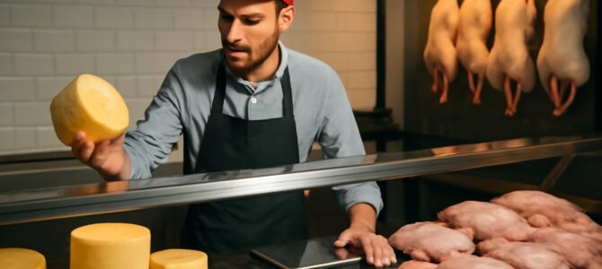 Vender queso y pollo crudo en el mismo local: cómo hacerlo de forma segura