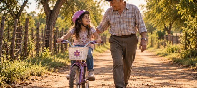 Mi hija salió a pasear en bicicleta con su abuelo y solo él regresó. Cinco años después, encontramos una pequeña caja enterrada en el jardín que cambió toda nuestra historia