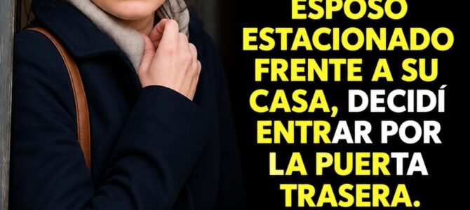 Vi el auto de mi esposo frente a la casa de mi hermana y entré por la puerta trasera: lo que escuché en la cocina lo cambió todo