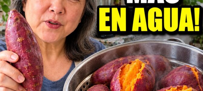 Cómo cocinar batata sin agua: el truco japonés para que quede suave como mantequilla