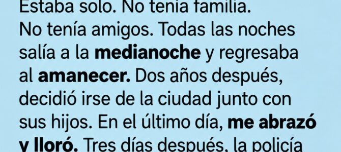 Creí que solo era un padre soltero, hasta que descubrí lo que hacía todas las noches
