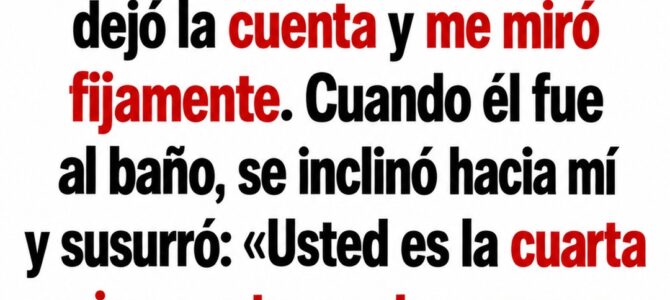 Me dijeron que era la cuarta mujer de la semana: lo que descubrí detrás del recibo