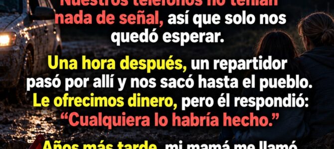 El repartidor que nos sacó del barro: lo que vimos años después en las noticias