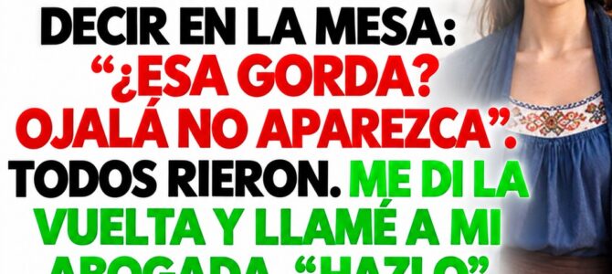 “Esa gorda. Ojalá no aparezca”: lo que escuché en la fiesta de mi esposo cambió todo “Esa gorda. Ojalá no aparezca”: lo que escuché en la fiesta de mi esposo cambió todo