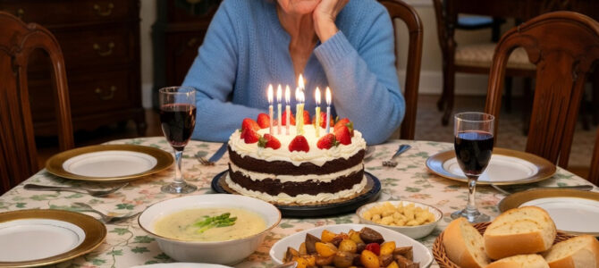 Esperó cuatro horas a sus seis hijos en su cumpleaños número 60 y, a las nueve, un policía llamó a su puerta con una nota