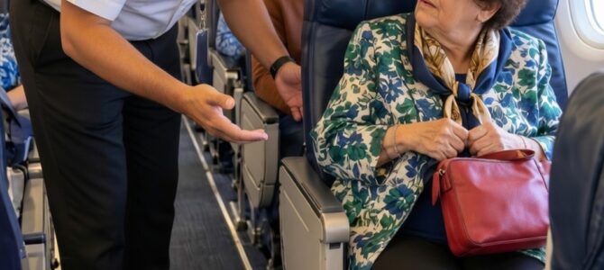 Mi abuela cambió su asiento de primera clase por uno de clase económica y un piloto fue a buscarla