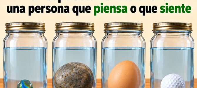 ¿Qué frasco tiene más agua? Tu respuesta puede revelar cómo piensas