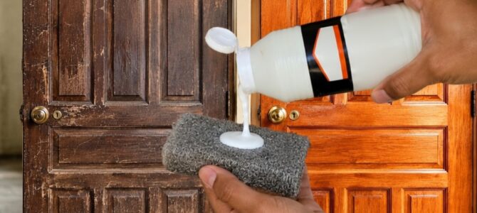 Cómo renovar muebles de madera sin pintar: el truco del pegamento y la lana de acero