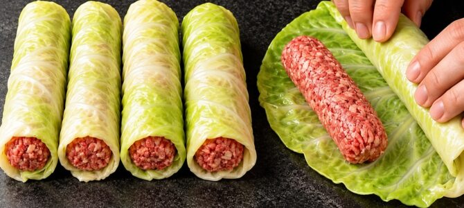 Rollitos de repollo rellenos de carne al horno: el secreto de un chef turco